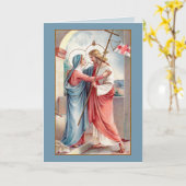 De Risen Christus groet zijn moeder (MH01) Kaart (Gele Bloem)