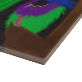 De rismatische Crested Owl Illustratie Snijplank (Hoek)