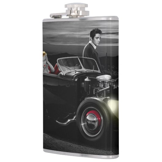 De Rit B&W 2 van de vreugde Heupfles (Links)