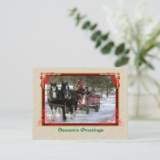 De Rit van de Ar van de winter, het Briefkaart van (Staand voorkant)