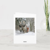 De Rit van de Ar van de wintertijd Feestdagen Kaart (Achterkant)