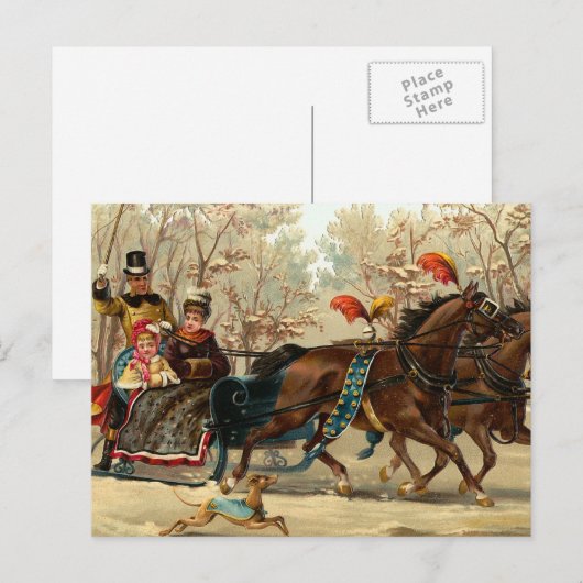 "De Rit van de Ar van Kerstmis " Feestdagenkaart (Voorkant / Achterkant)