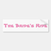 De rit van de bruid bumpersticker (Voorkant)