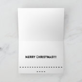 De Rit van de Kerstman van de rit Feestdagen Kaart (Binnen)