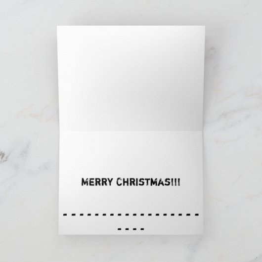 De Rit van de Kerstman van de rit Feestdagen Kaart (Binnen)