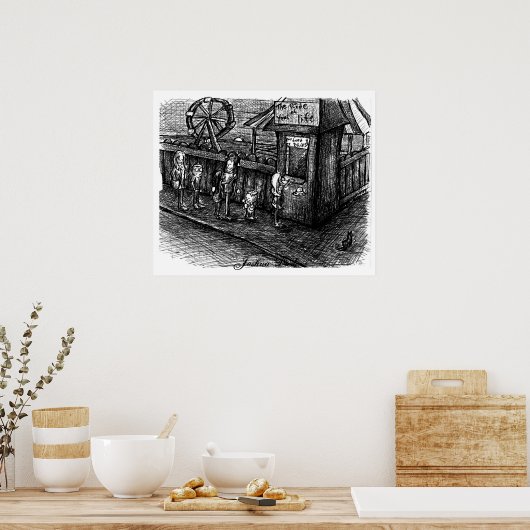 De rit van je leven poster (Keuken)