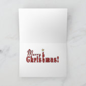 De rit-Zwarte van de kerstman Feestdagen Kaart (Binnen)