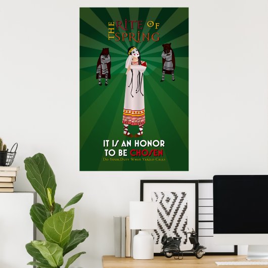 De Rite van het Poster van de Voorjaars-propaganda (Thuiskantoor)