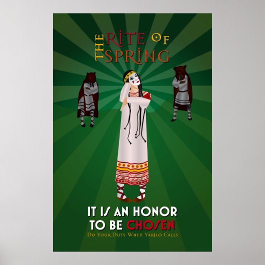 De Rite van het Poster van de Voorjaars-propaganda (Voorkant)