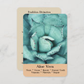 De Ritual, Divination & Healing Cards - Aloe Vera Kaart (Voorkant / Achterkant)