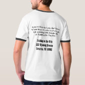 De Ritz-rok T-shirt (Achterkant)