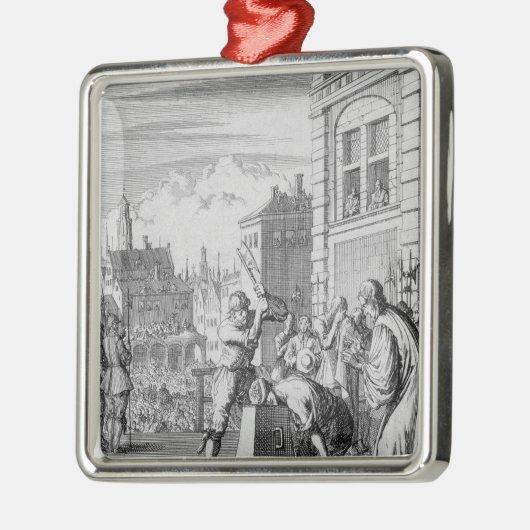 De Riven Shield Metalen Ornament (Links)