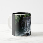 De River Falls-foto Tweekleurige Koffiemok (Voorkant links)
