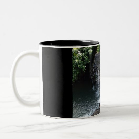 De River Falls-foto Tweekleurige Koffiemok (Links)
