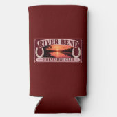 De RiverBend HorseShoe Club Can Coozie (Achterkant)