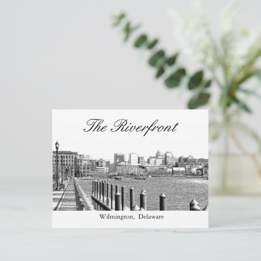 De Riverfront Briefkaart (Staand voorkant)