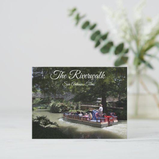 De Riverwalk San Antonio, Briefkaart Texas (Staand voorkant)
