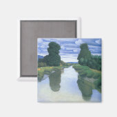 De rivier bij Berville van Felix Vallotton, Fijne  Magneet (Voorkant / Achterkant)