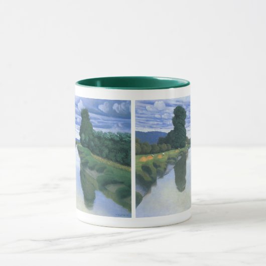 De rivier bij Berville van Felix Vallotton, Fijne  Mok (Midden)