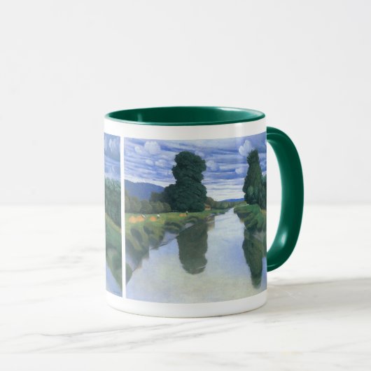 De rivier bij Berville van Felix Vallotton, Fijne  Mok (Voorkant rechts)