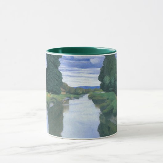 De rivier bij Berville van Felix Vallotton, Fijne  Mok (Midden)