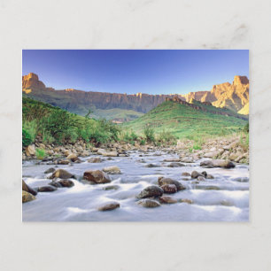 De rivier de Amphitheater en de Tugela in Drakensb Briefkaart