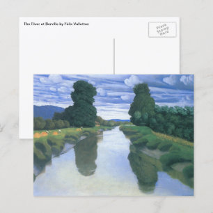 De rivier de Berville, Felix Vallotton, Fine Art Briefkaart