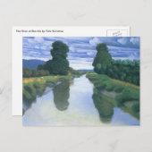 De rivier de Berville, Felix Vallotton, Fine Art Briefkaart (Voorkant / Achterkant)