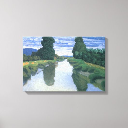 De rivier de Berville, Felix Vallotton, Fine Art Canvas Afdruk (Voorkant)