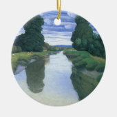 De rivier de Berville, Felix Vallotton, Fine Art Keramisch Ornament (Voorkant)