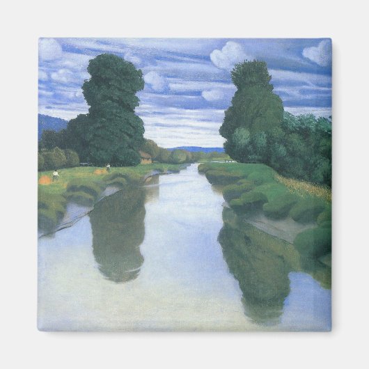 De rivier de Berville, Felix Vallotton, Fine Art Magneet (Voorkant)