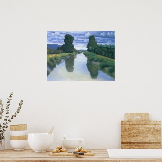De rivier de Berville, Felix Vallotton, Fine Art Poster (Keuken)
