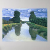 De rivier de Berville, Felix Vallotton, Fine Art Poster (Voorkant)
