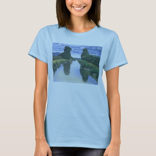 De rivier de Berville, Felix Vallotton, Fine Art T-shirt (Voorkant)