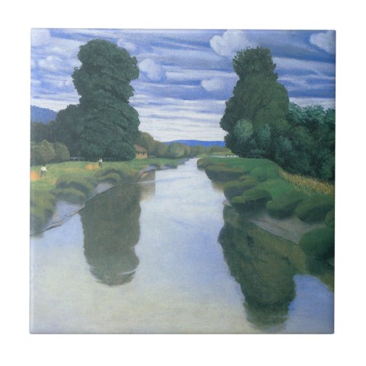 De rivier de Berville, Felix Vallotton, Fine Art Tegeltje (Voorkant)