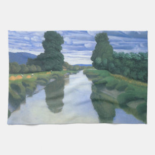 De rivier de Berville, Felix Vallotton, Fine Art Theedoek
