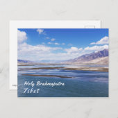 De rivier de Brahmaputra en het berglandschap - Ti Briefkaart (Voorkant / Achterkant)