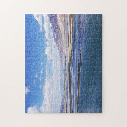 De rivier de Brahmaputra en het berglandschap - Ti Legpuzzel (Verticaal)