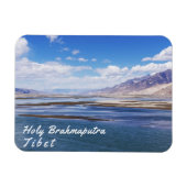 De rivier de Brahmaputra en het berglandschap - Ti Magneet (Horizontaal)