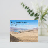 De rivier de Brahmaputra en het woestijnlandschap Briefkaart (Staand voorkant)