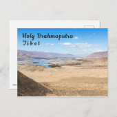 De rivier de Brahmaputra en het woestijnlandschap Briefkaart (Voorkant / Achterkant)