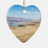 De rivier de Brahmaputra en het woestijnlandschap Keramisch Ornament (Rechts)