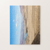 De rivier de Brahmaputra en het woestijnlandschap  Legpuzzel (Verticaal)