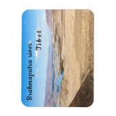 De rivier de Brahmaputra en het woestijnlandschap Magneet (Verticaal)