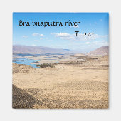 De rivier de Brahmaputra en het woestijnlandschap Magneet (Voorkant)