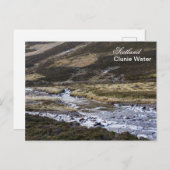 De rivier de Clunie in Schotland Briefkaart (Voorkant / Achterkant)