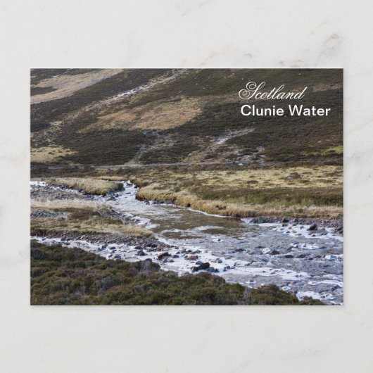 De rivier de Clunie in Schotland Briefkaart (Voorkant)