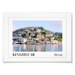 De rivier de Dart, Kingswear, Devon Foto Afdruk