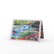 De rivier de Five Colors Wenskaart