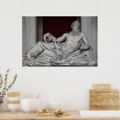 De rivier de Gods Tiber in het Vaticaan-museum Poster (Keuken)